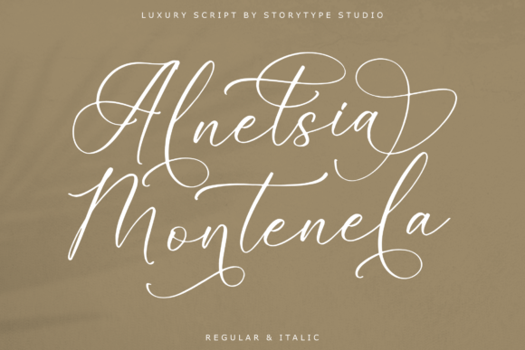 Alnetsia Montenela: A Luxurious Script Font