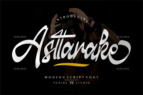 Asttarake: A Modern Script Font