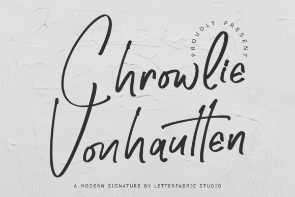 Chrowlie Vonhautten – Elegant Script Font