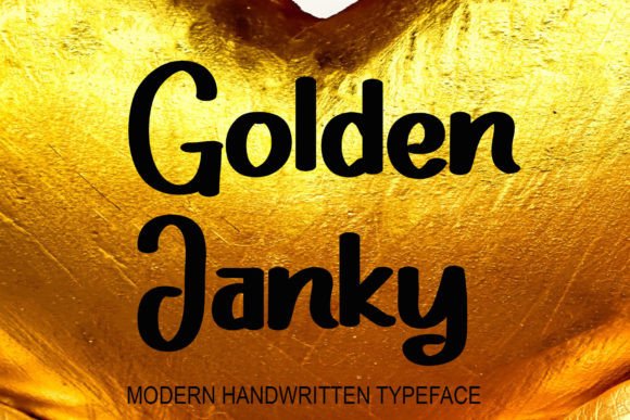 Golden Janky: A Handwritten Font for Elegant Design
