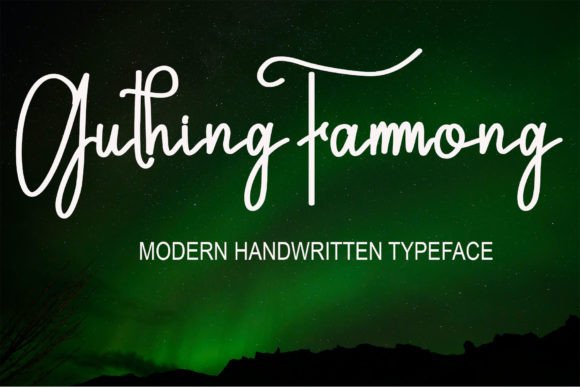 Guthing Fammong: A Script Font for Creative Campaigns