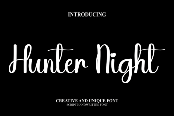 Hunter Night Font for Web Design