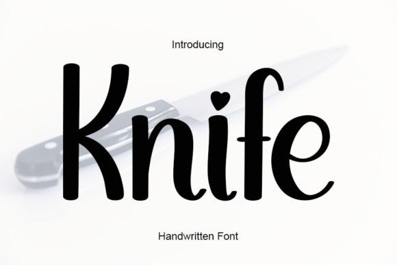 Knife Font: Elegant Script for Digital Marketing
