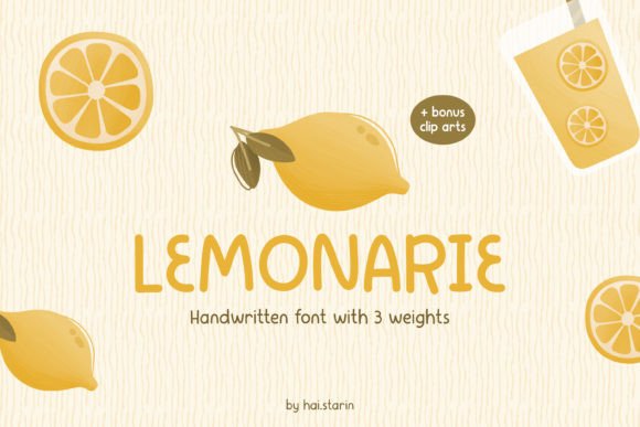 Lemonarie: A Fresh Handwritten Font