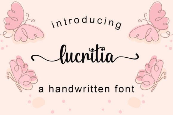 Lucritia: A Beautiful Script Font for Crafters