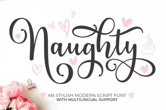 Naughty: A Handwritten Font for Elegant Design