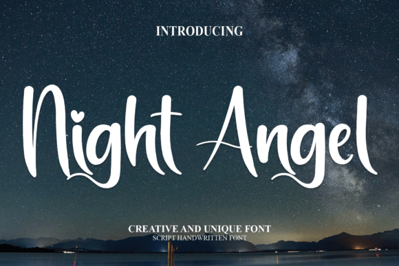 Night Angel Font: Elegant Script for Branding