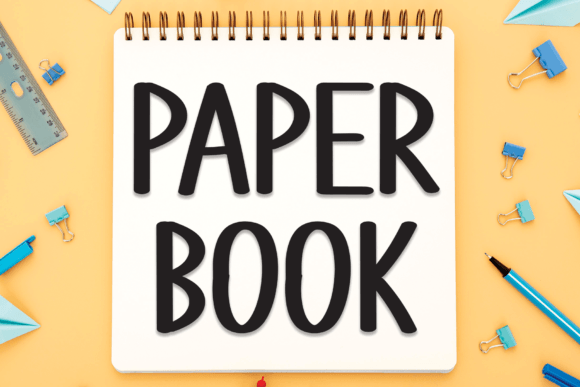 Paper Book Font: Handwritten Style for Digital Marketing