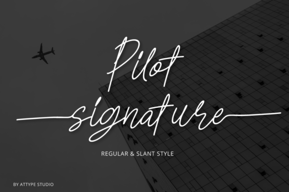 Pilot Signature Font for Business Style