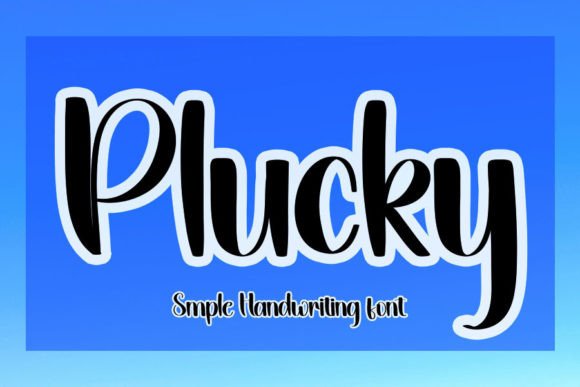 Plucky: A Handwritten Font for Web Design