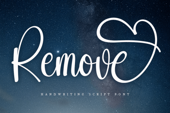 Remove Font: Stylish Handwritten Type for Web Design
