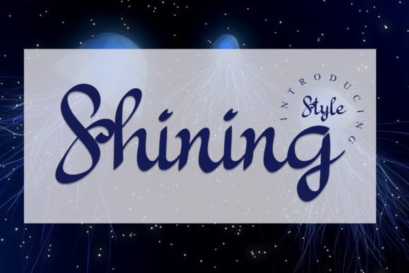 Shining: A Elegant Script Font