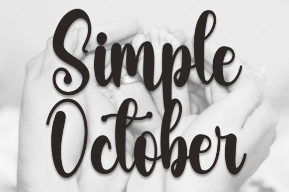 Simple October Font Review
