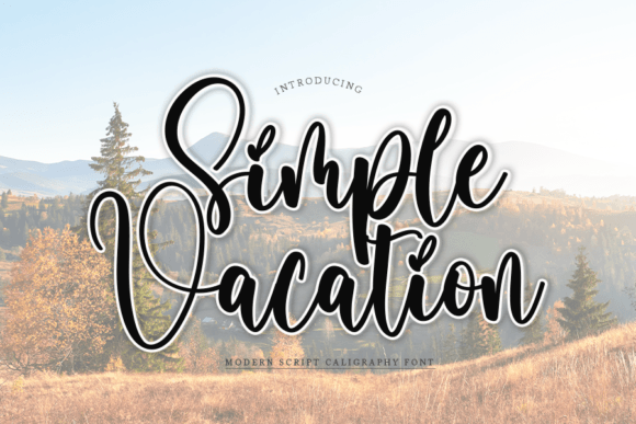 Simple Vacation Font for Business
