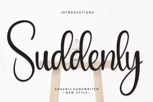 Suddenly: A Handwritten Font for Elegant Design