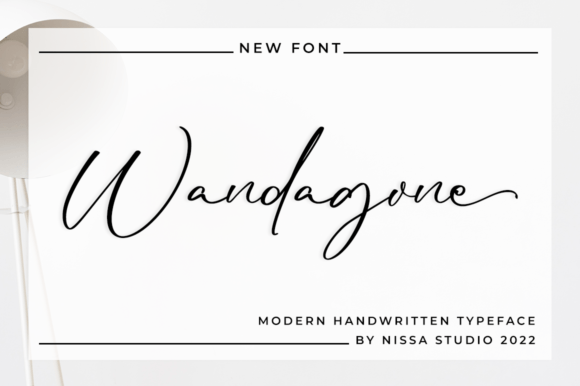 Wandagone: Elegant Handwritten Font