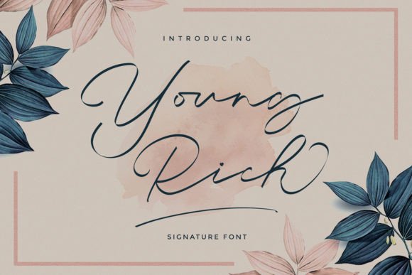 Young Rich: A Bold Script Font for Creative Campaigns